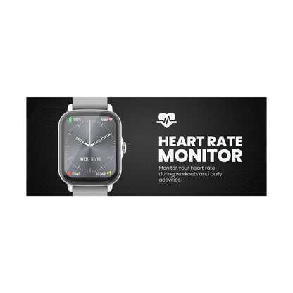 Volkano Active Tech Serene series Watch with heart rate monitor - Silver