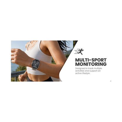 Volkano Active Tech Serene series Watch with heart rate monitor - Silver