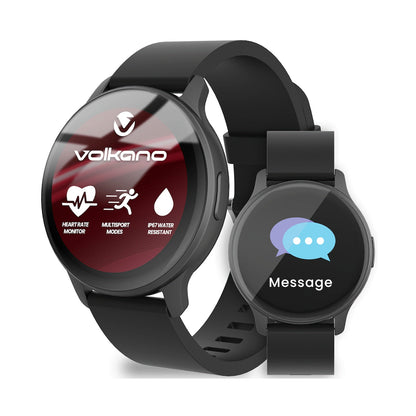 Volkano Active Tech Trend series Watch with heart rate monitor - Black