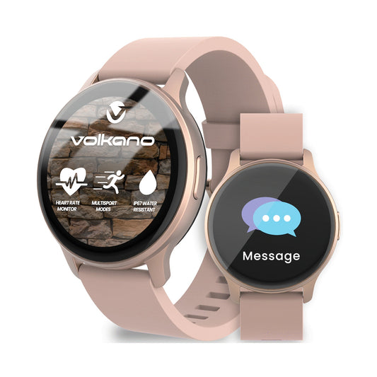 Volkano Active Tech Trend series Watch with heart rate monitor - Gold