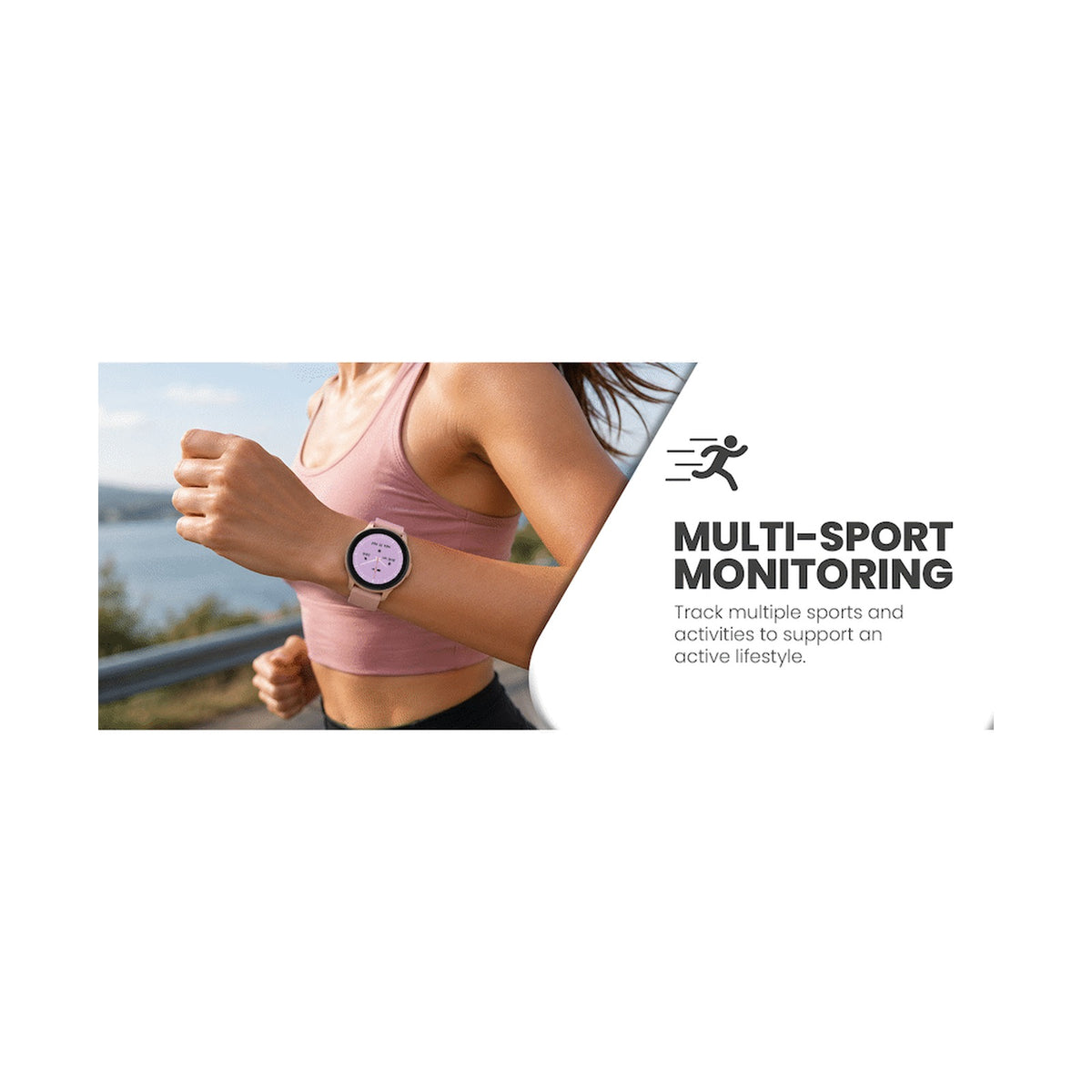 Volkano Active Tech Trend series Watch with heart rate monitor - Gold