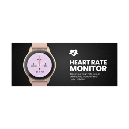 Volkano Active Tech Trend series Watch with heart rate monitor - Gold