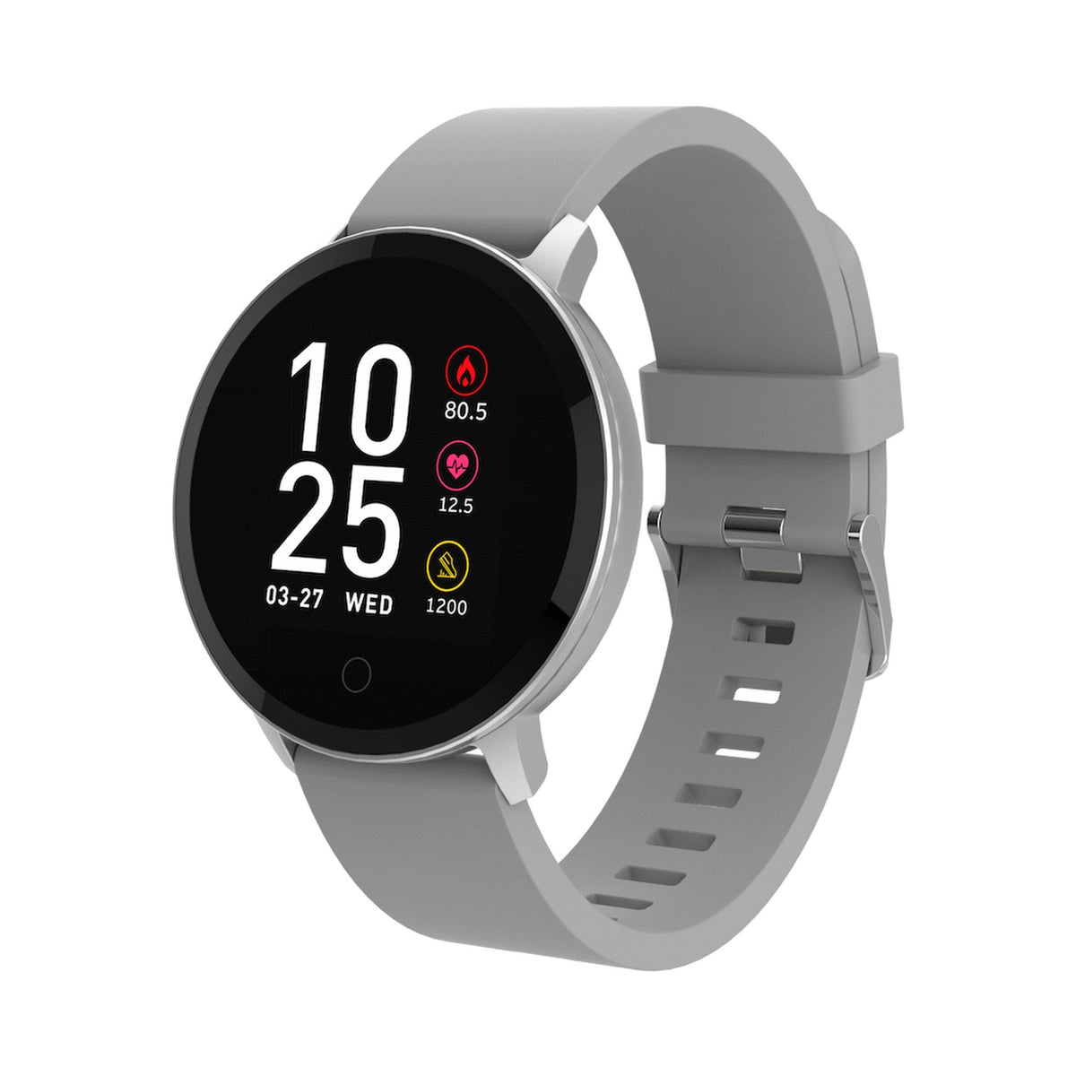 Volkano Active Tech Trend Series Watch with Heart Rate Monitor - Silver