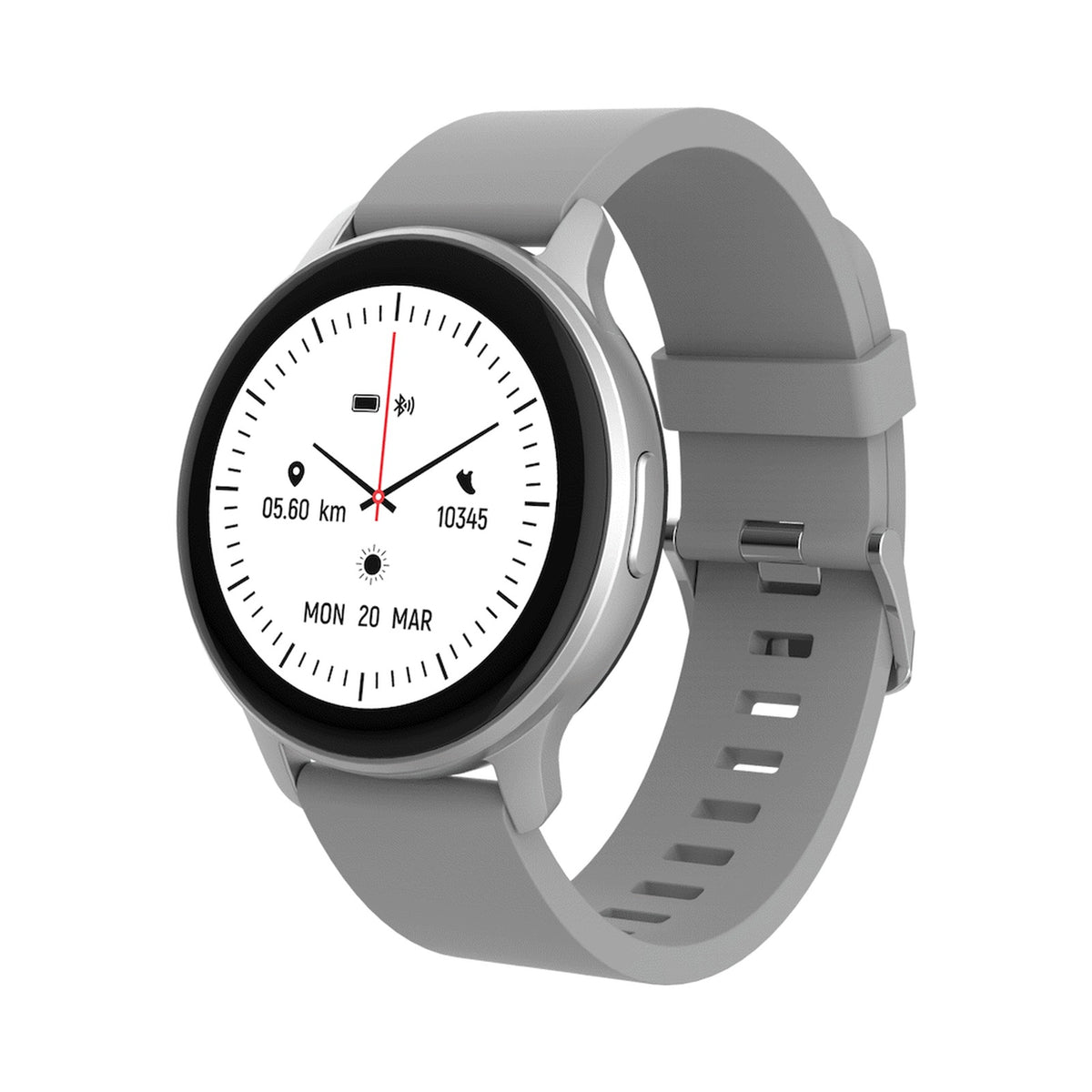Volkano Active Tech Trend series Watch with heart rate monitor - Silver