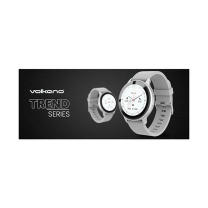 Volkano Active Tech Trend series Watch with heart rate monitor - Silver
