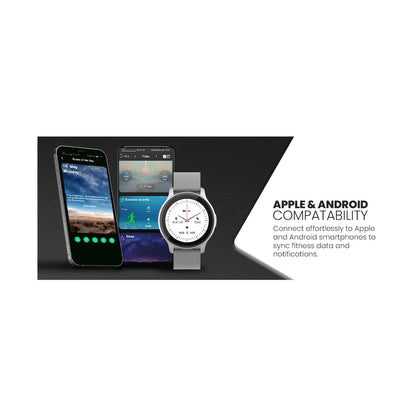 Volkano Active Tech Trend series Watch with heart rate monitor - Silver