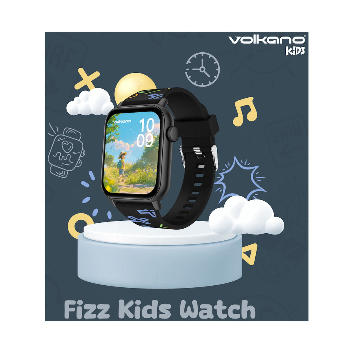 Volkano Fizz Kids Watch - Black