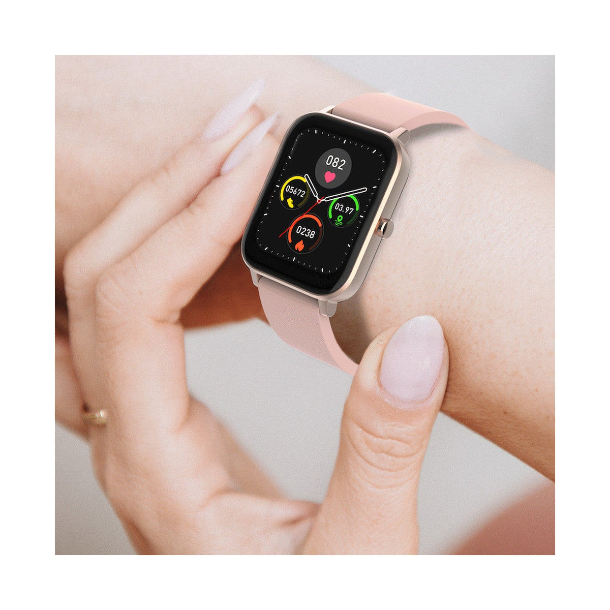 Volkano Azure Series Fashion Smart Watch - Pink/Rose Gold