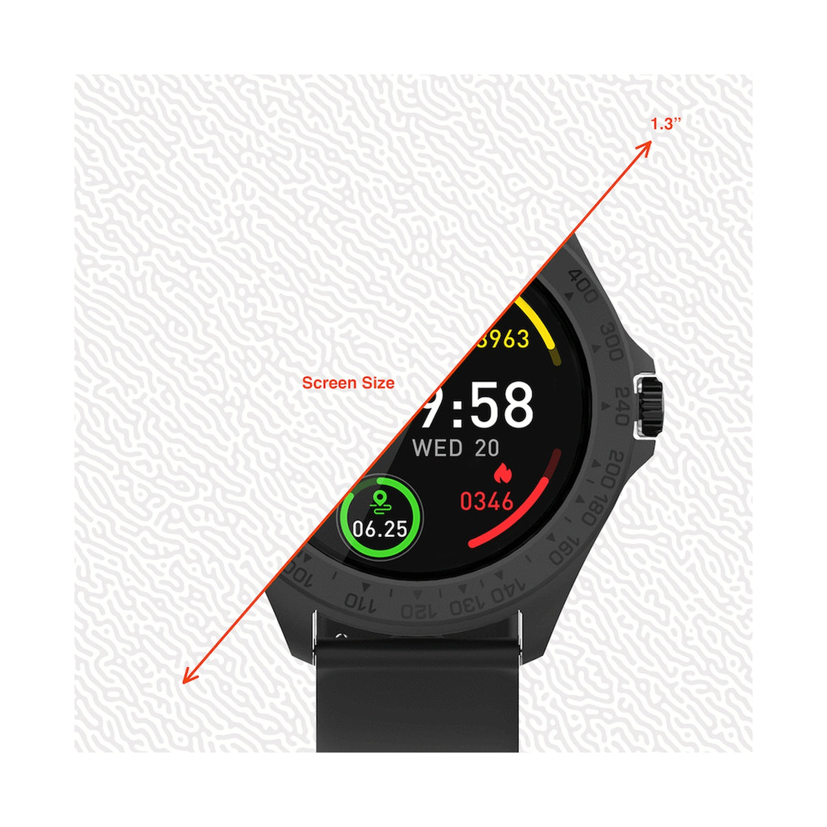 Volkano Vogue Series Fashion Smart Watch - Black