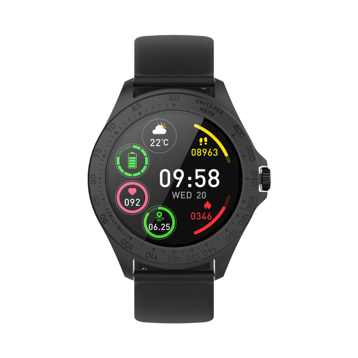Volkano Vogue Series Fashion Smart Watch - Black