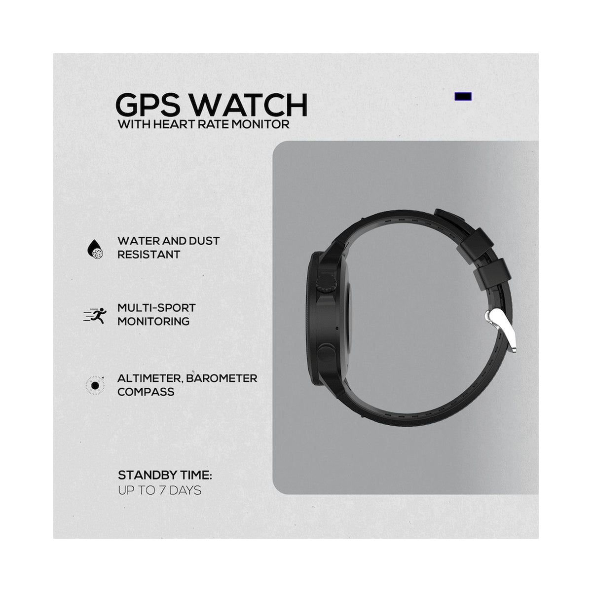 Volkano Active Tech Adrenaline Series GPS Watch with Heart Rate