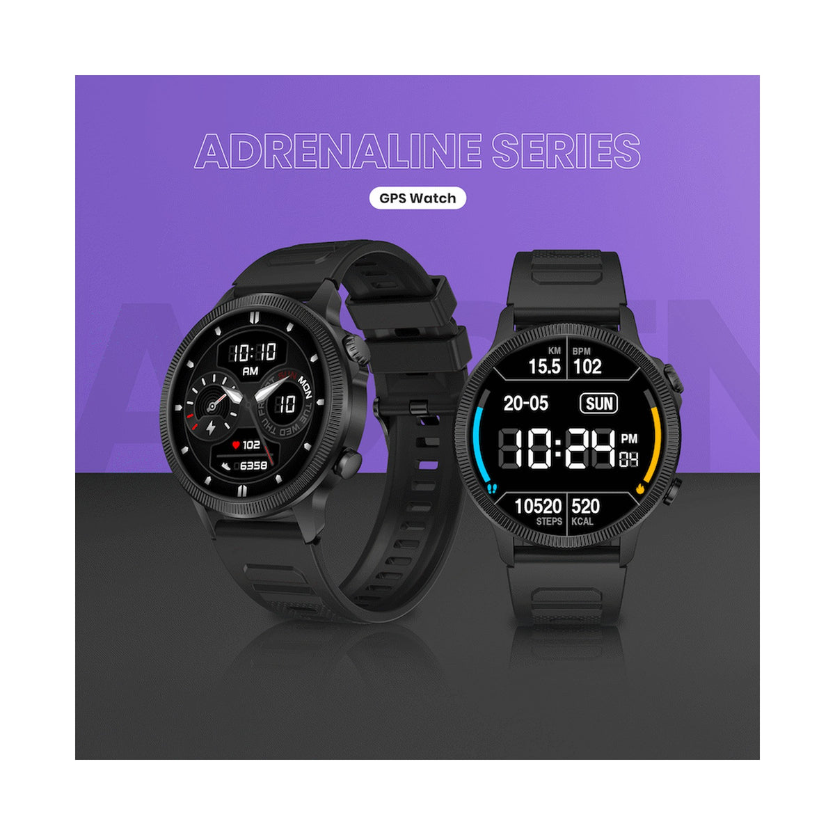 Volkano Active Tech Adrenaline Series GPS Watch with Heart Rate