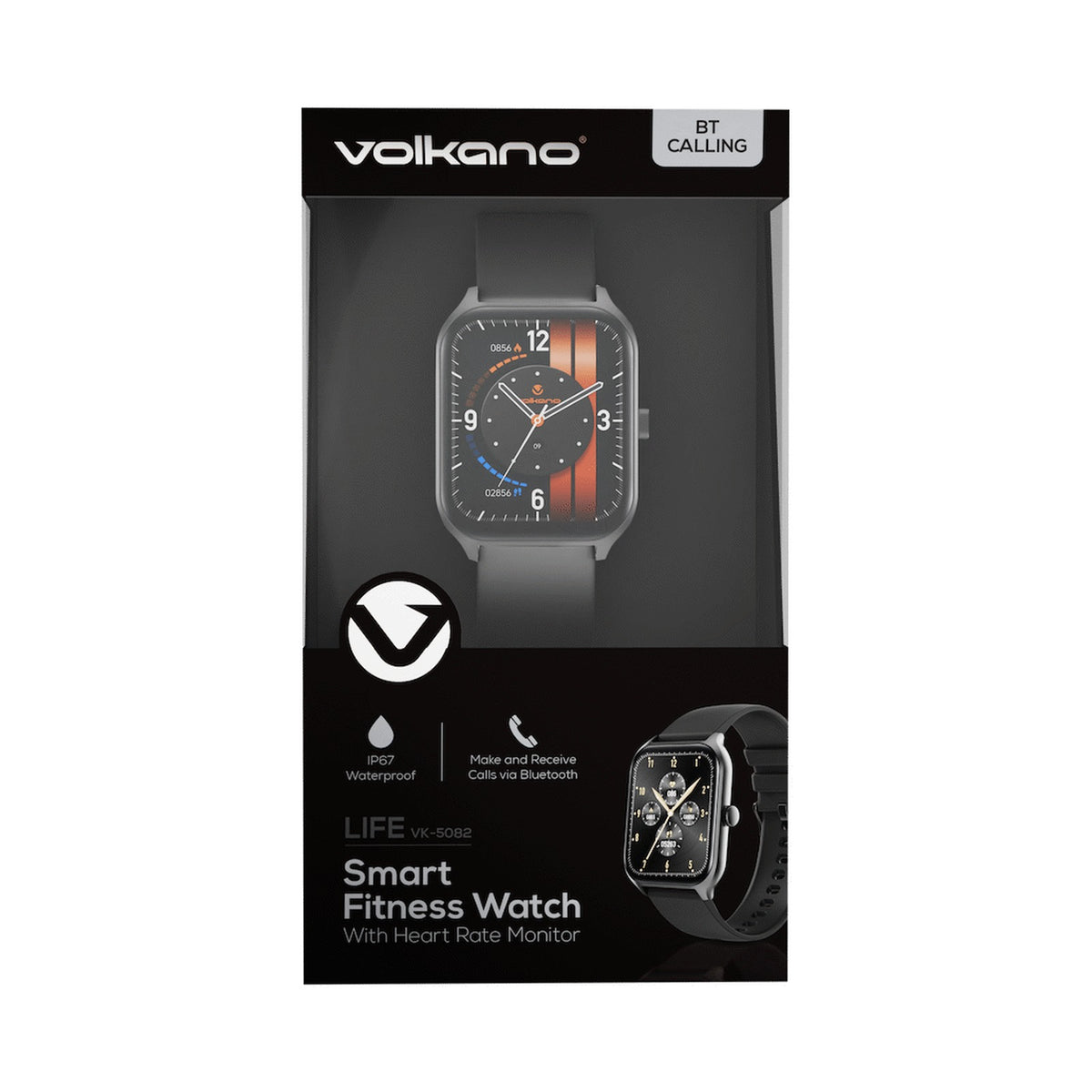 Volkano Life Series Smart Watches - Black