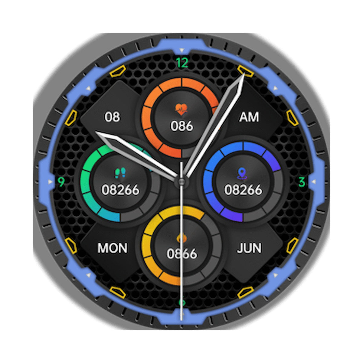 Volkano Power Series Smart Watch Bundle - Black and Green