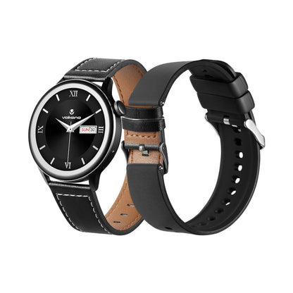 Volkano Forte Series Smart Watch with Leatherette Strap