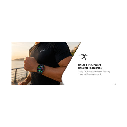 Volkano Chroma Series Smartwatch with Black Strap