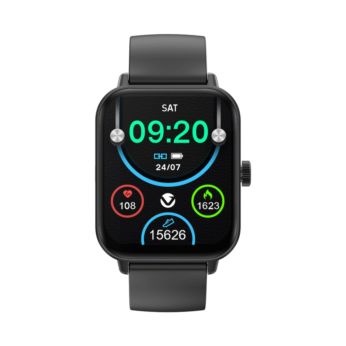 Volkano Chroma Series Smartwatch with Black Strap