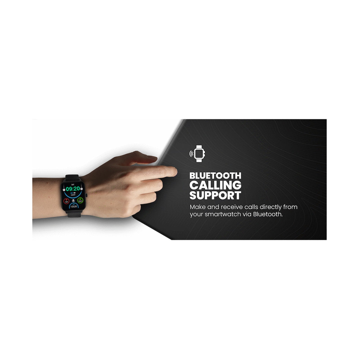 Volkano Chroma Series Smartwatch with Black Strap