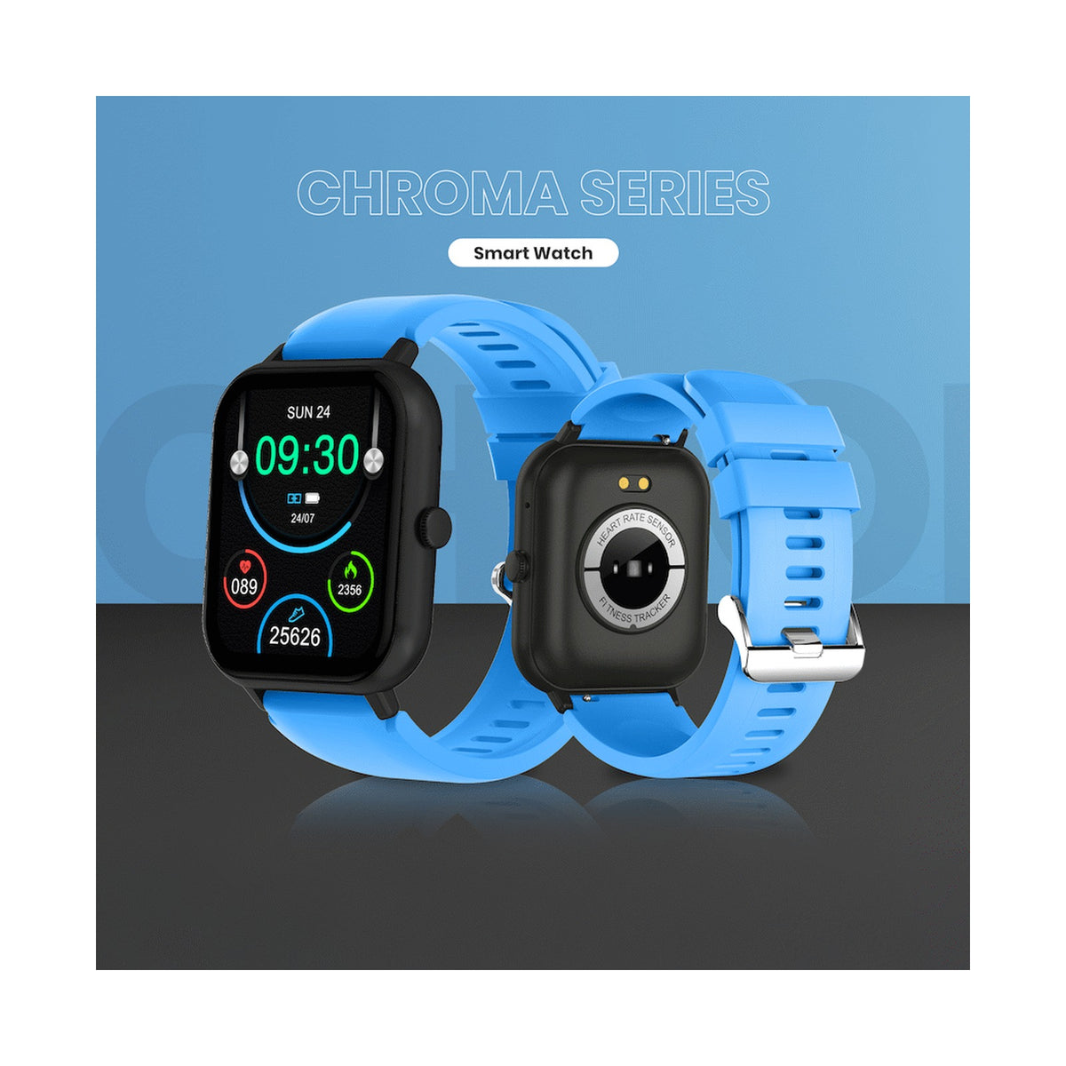 Volkano Chroma Series Smartwatch with Blue Strap