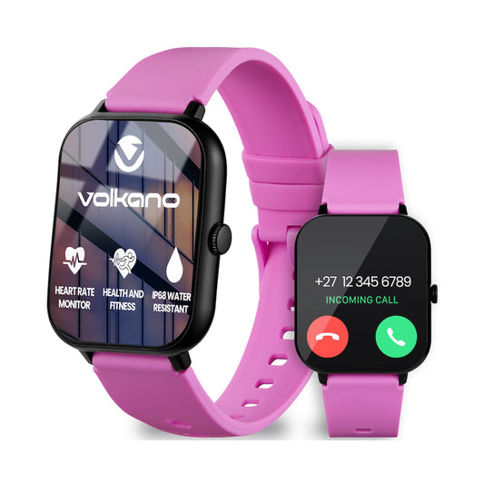 Volkano Chroma Series Smartwatch with Flamingo Pink Strap