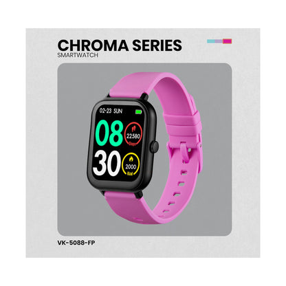 Volkano Chroma Series Smartwatch with Flamingo Pink Strap