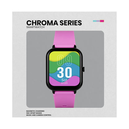 Volkano Chroma Series Smartwatch with Flamingo Pink Strap