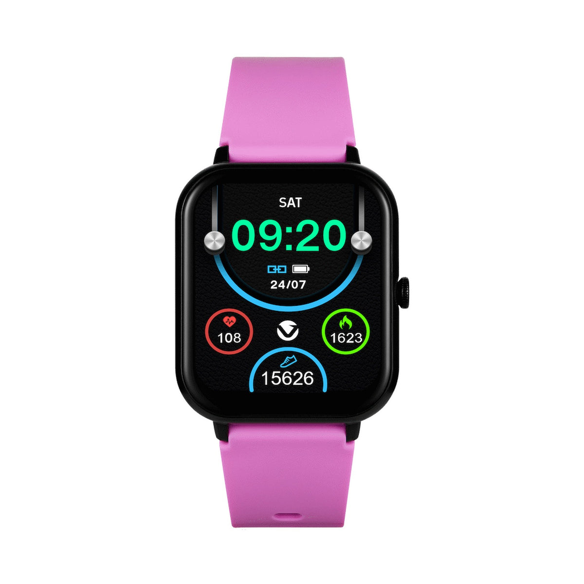 Volkano Chroma Series Smartwatch with Flamingo Pink Strap