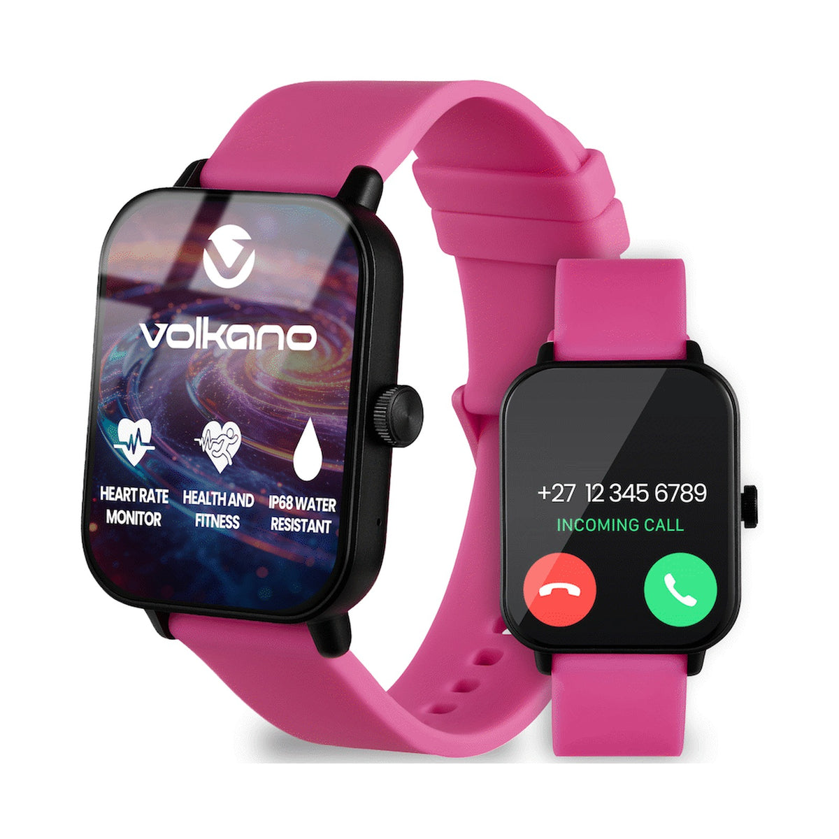 Volkano Chroma Series Smartwatch with Pink Strap