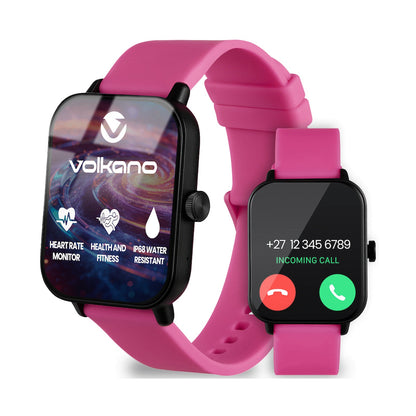 Volkano Chroma Series Smartwatch with Pink Strap
