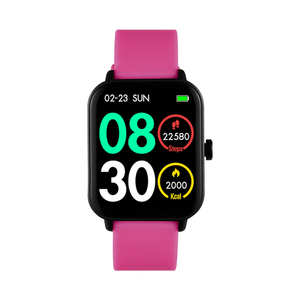 Volkano Chroma Series Smartwatch with Pink Strap