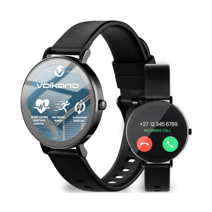 Volkano Aurora Series Ladies Smart Watch - Black