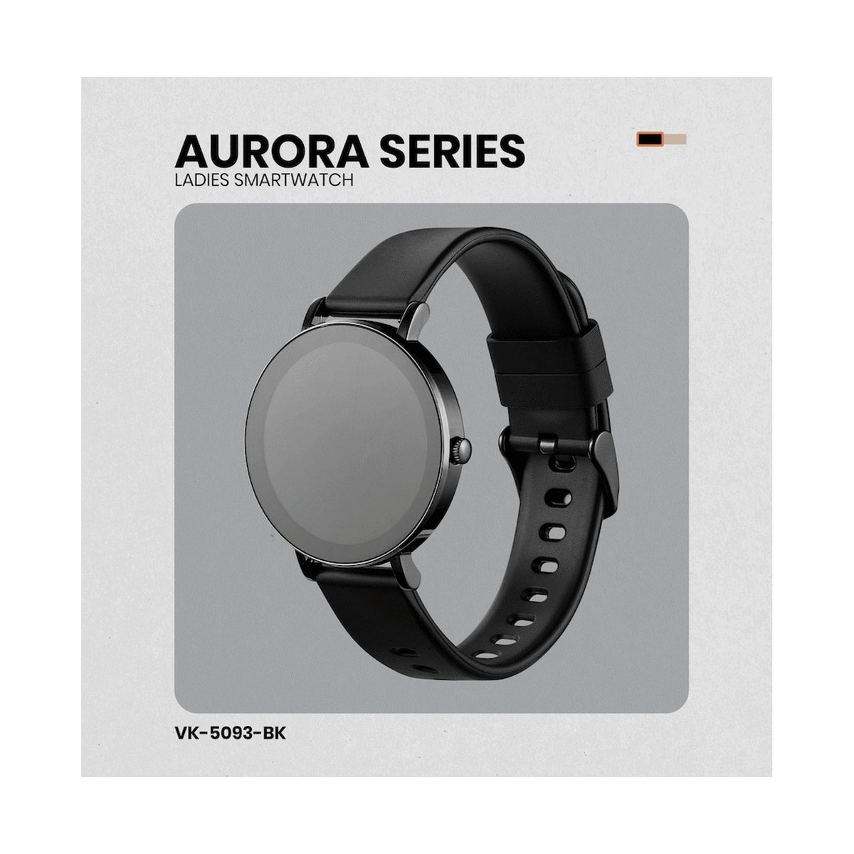 Volkano Aurora Series Ladies Smart Watch - Black