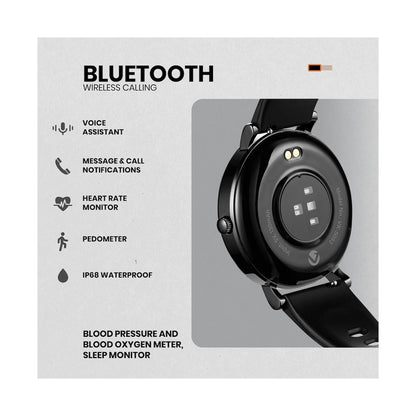 Volkano Aurora Series Ladies Smart Watch - Black