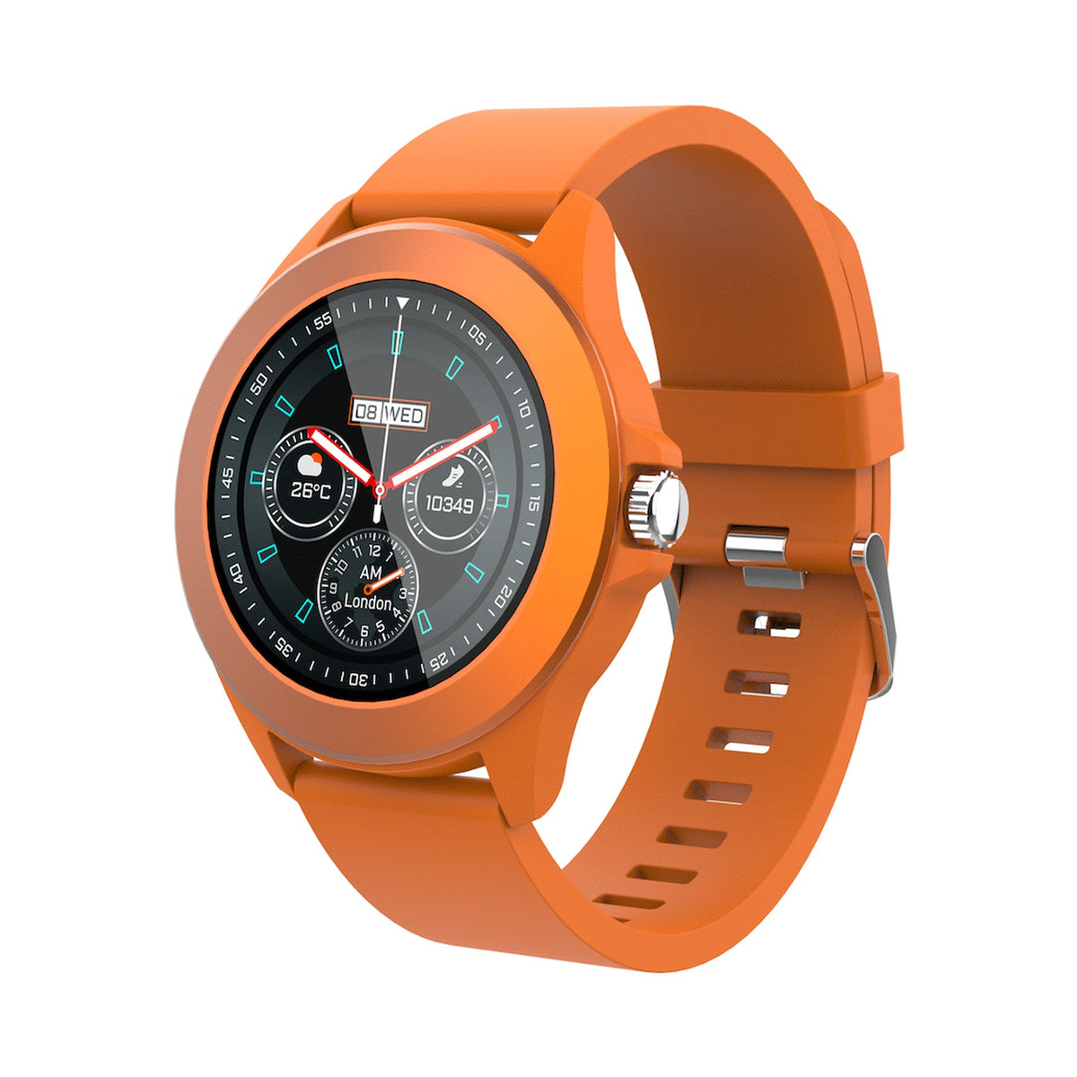 Volkano Splash Series Round Smartwatch - Orange