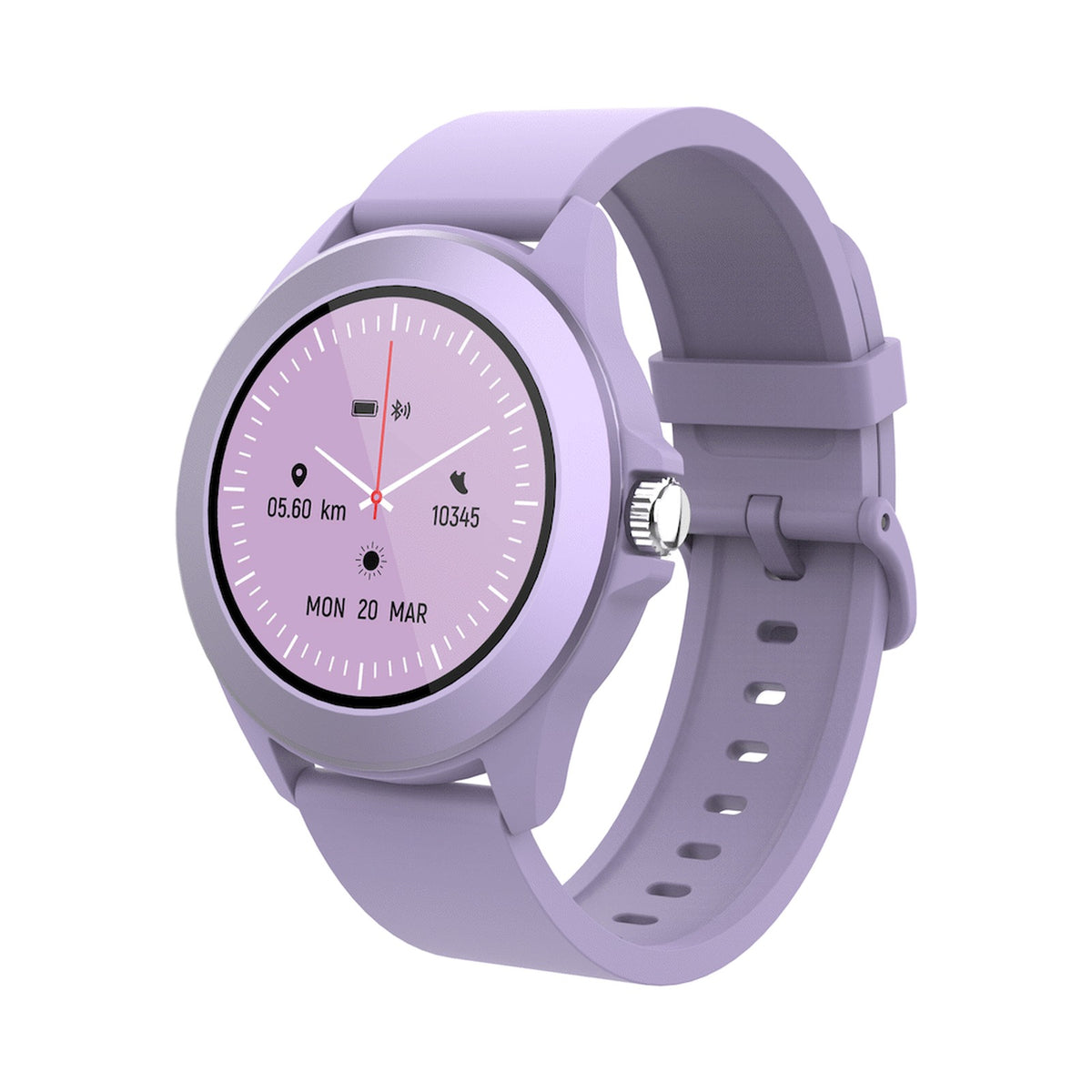 Volkano Splash Series Round Smartwatch - Purple