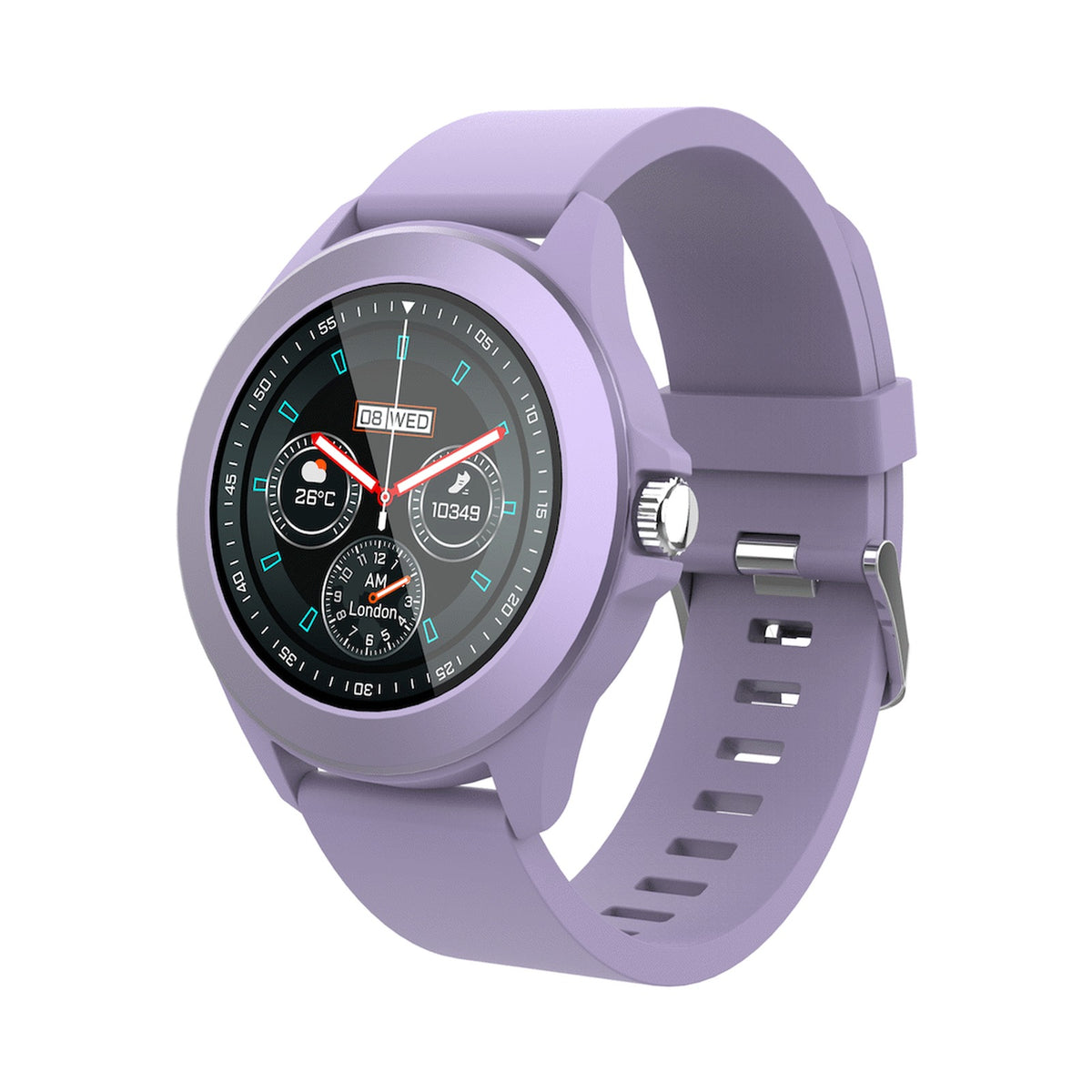 Volkano Splash Series Round Smartwatch - Purple