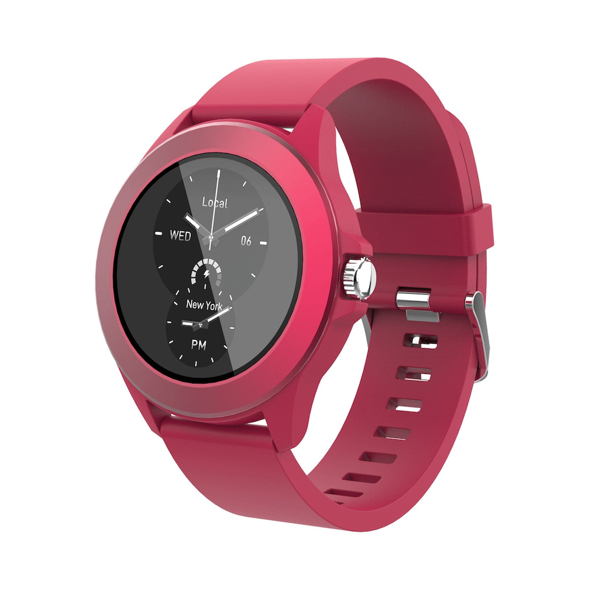 Volkano Splash Series Round Smartwatch - Red
