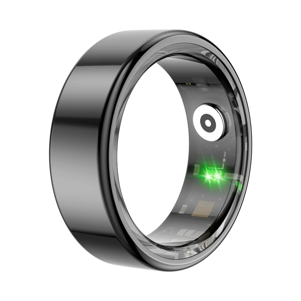 Volkano Ring Series Smart Ring with Charge Case - Black 18.1mm