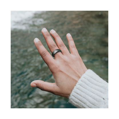 Volkano Ring Series Smart Ring with Charge Case - Black 18.1mm