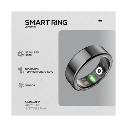 Volkano Ring Series Smart Ring - Black 20.6mm