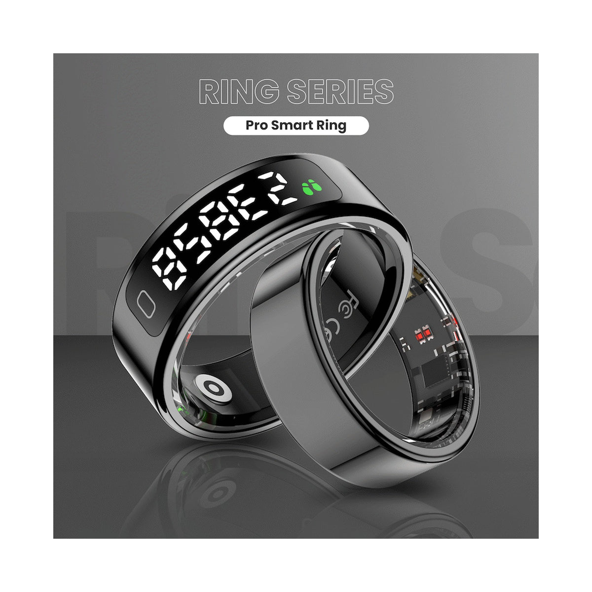 Volkano Ring Series Ring Pro Smart Ring with Charging Case - 20.7mm
