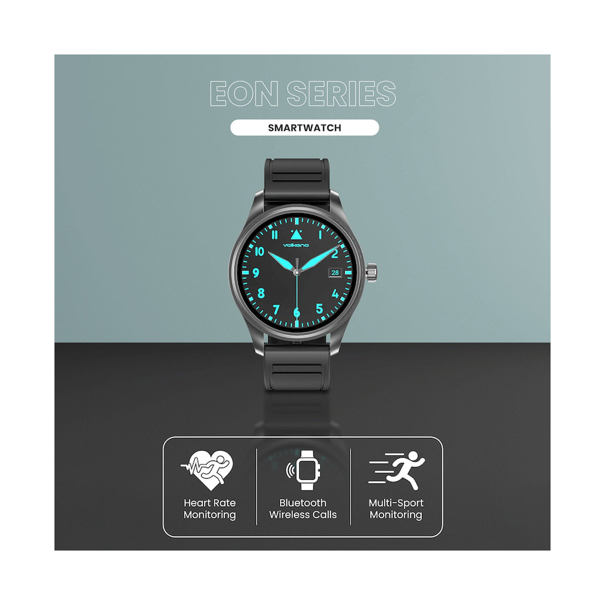 Volkano Eon Series Smartwatch - Black