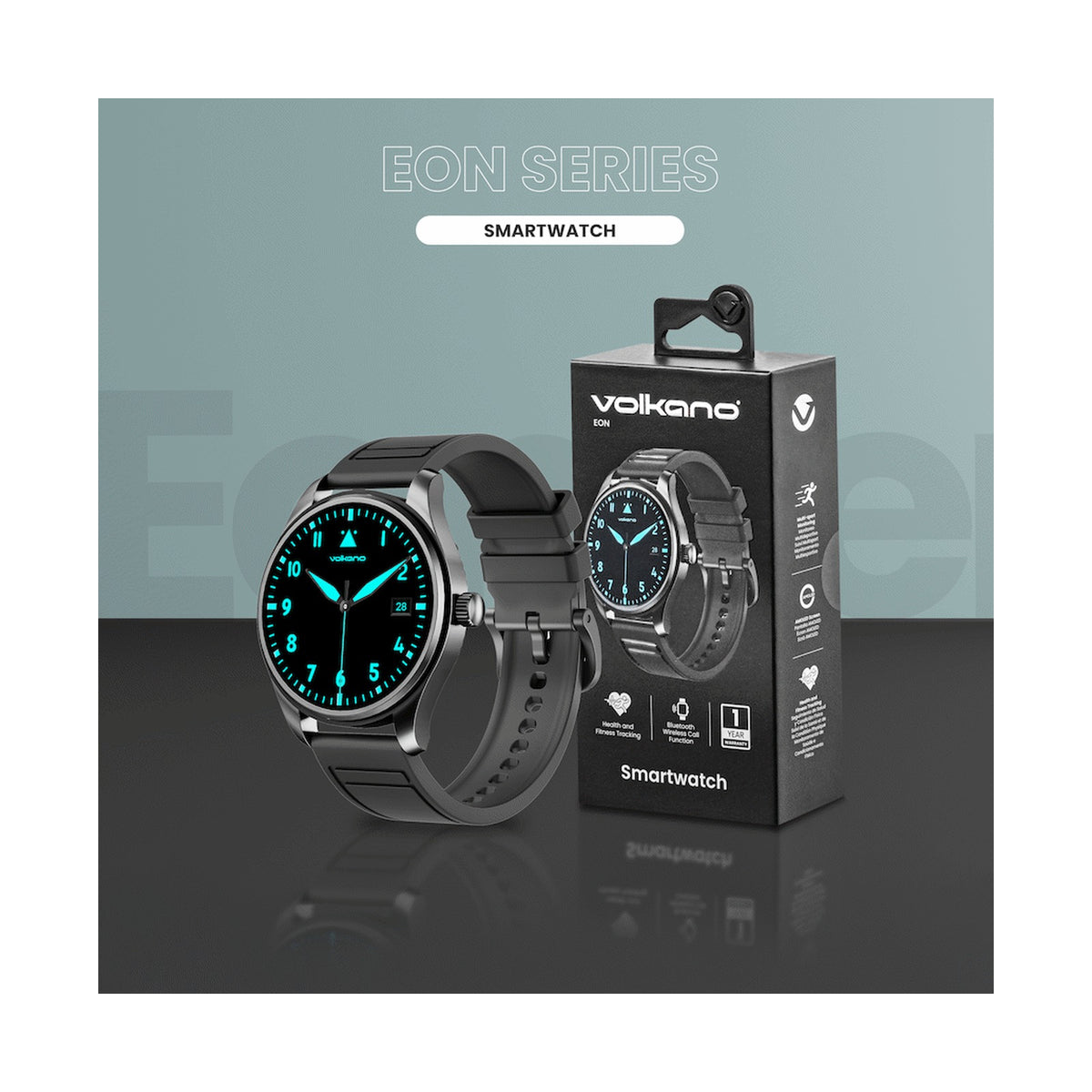 Volkano Eon Series Smartwatch - Black