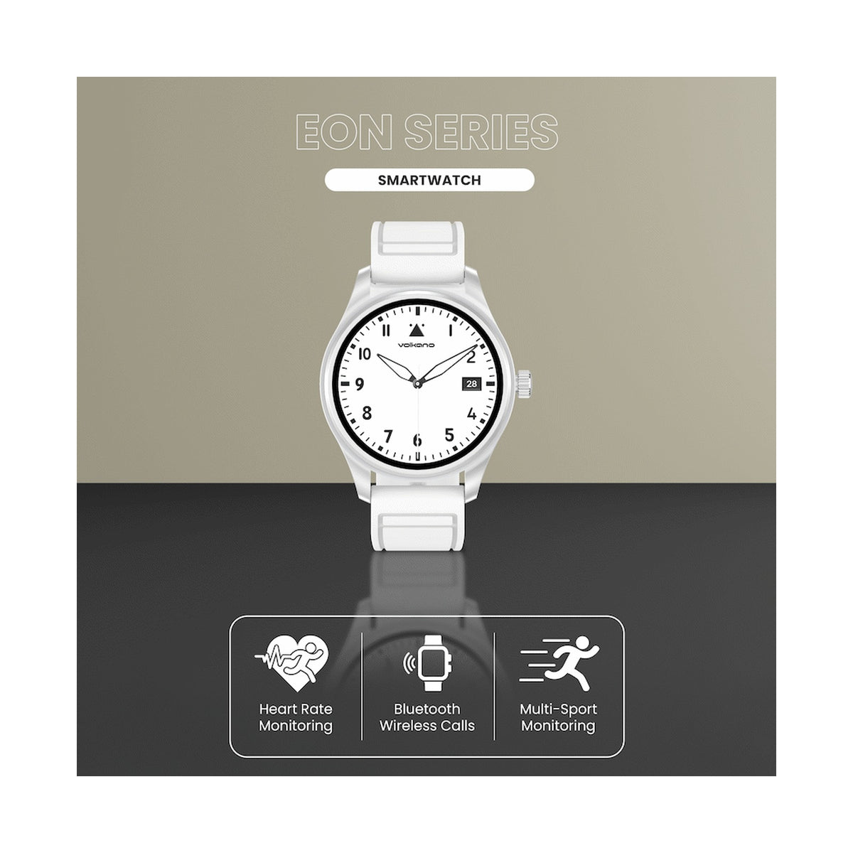 Volkano Eon Series Smartwatch - White
