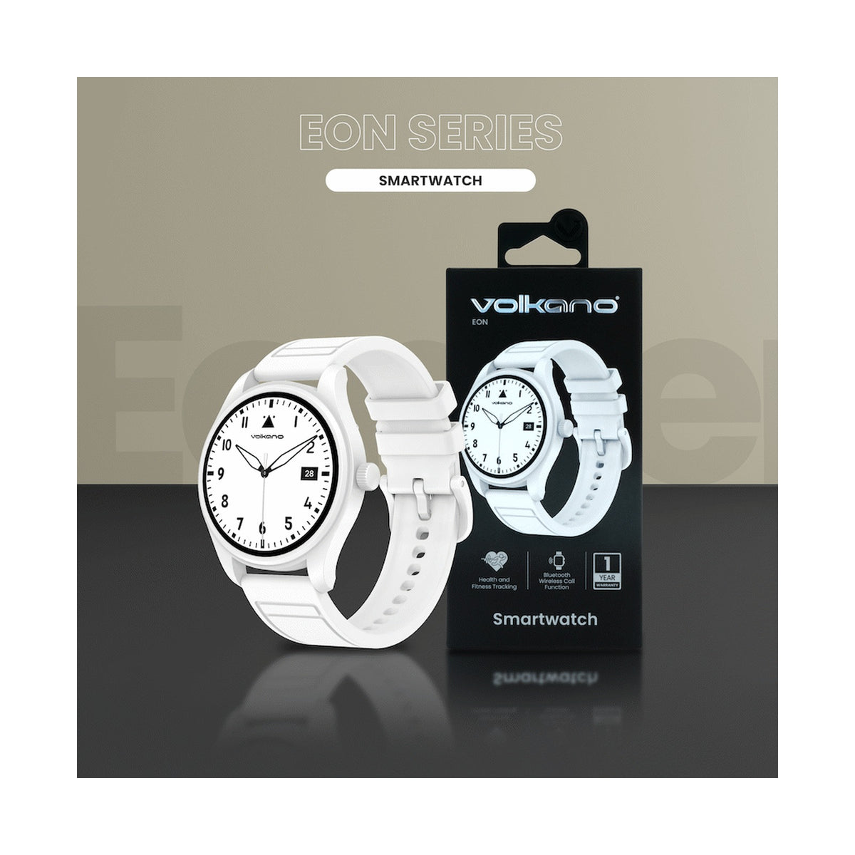 Volkano Eon Series Smartwatch - White