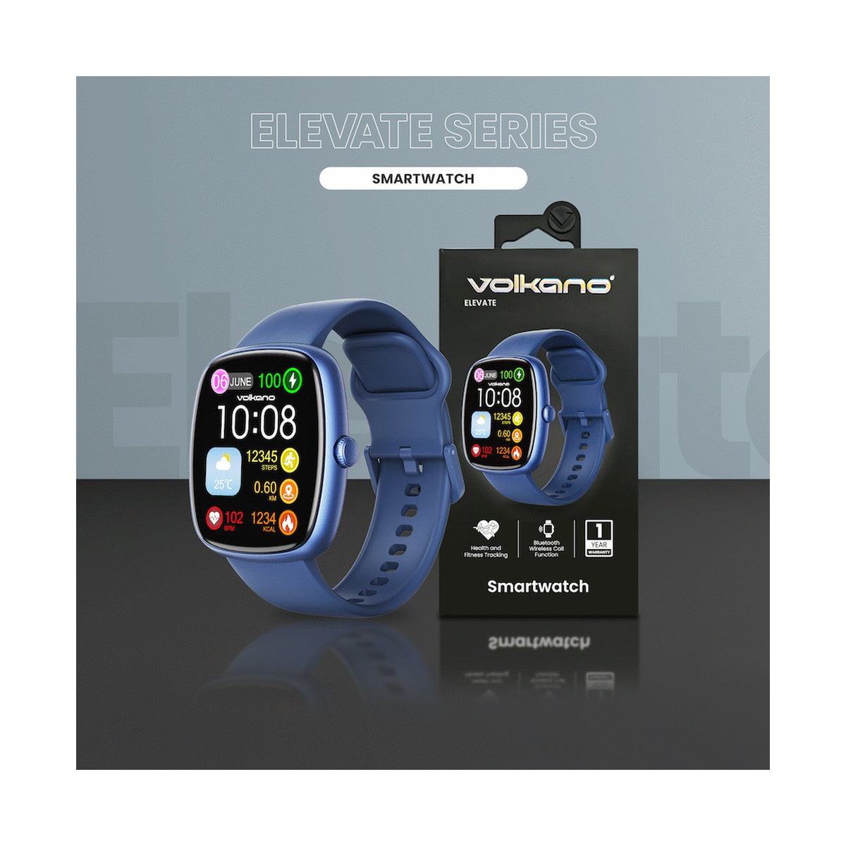 Volkano Elevate Series Smartwatch - Blue