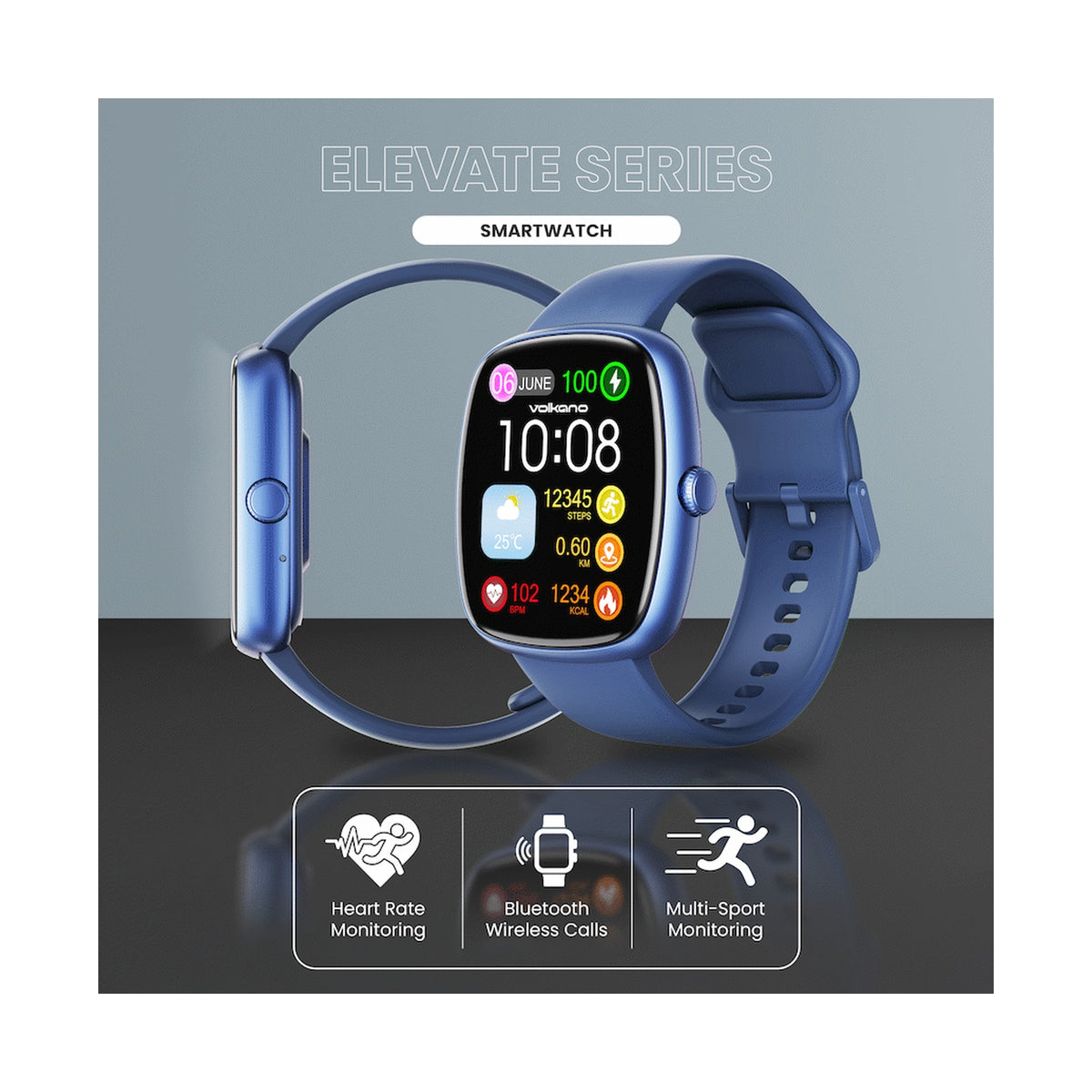 Volkano Elevate Series Smartwatch - Blue
