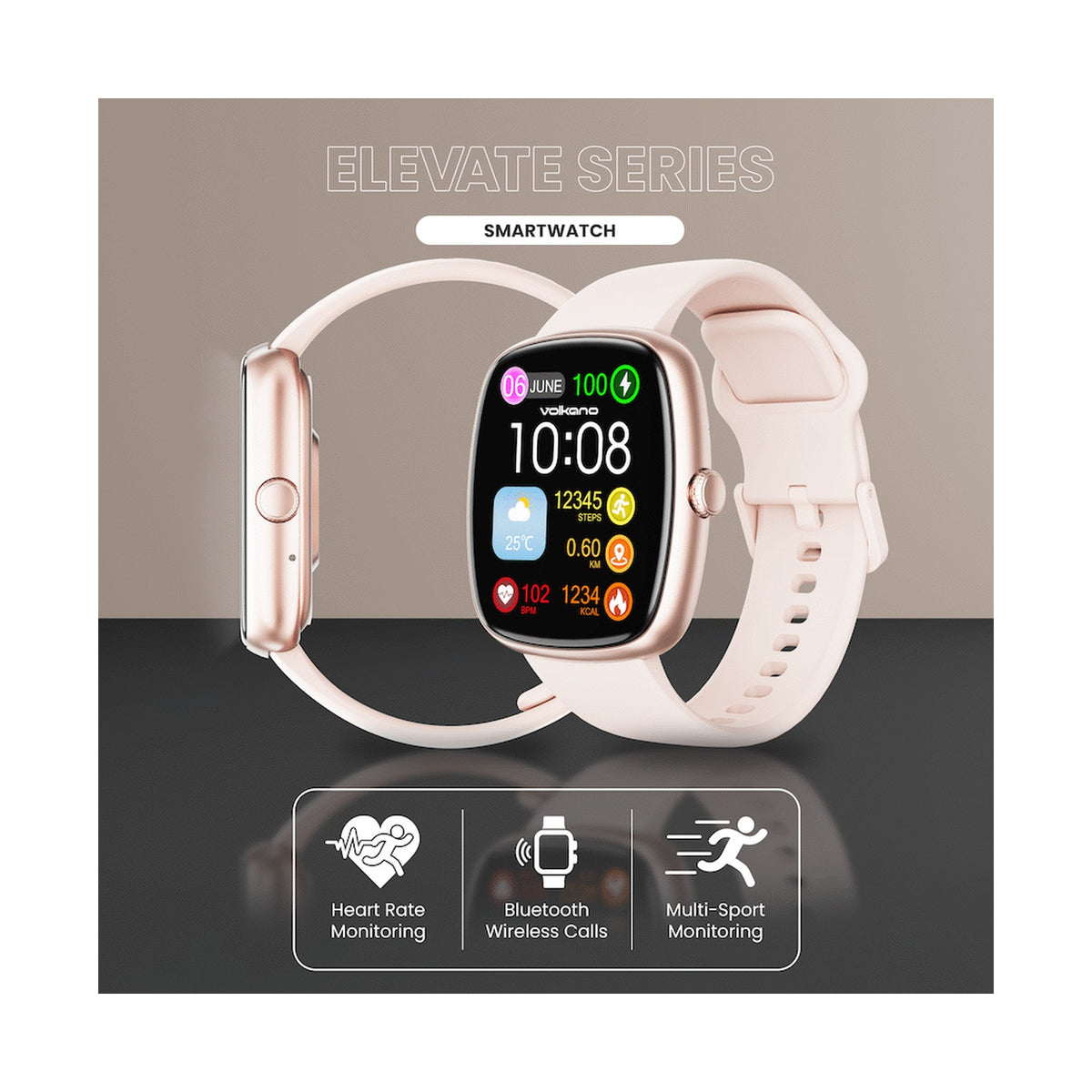 Volkano Elevate Series Smartwatch - Gold