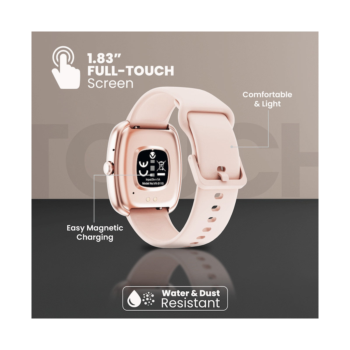Volkano Elevate Series Smartwatch - Gold