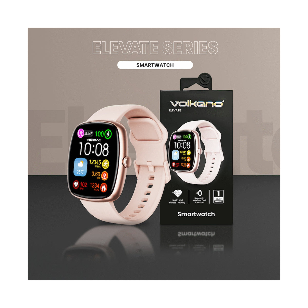 Volkano Elevate Series Smartwatch - Gold
